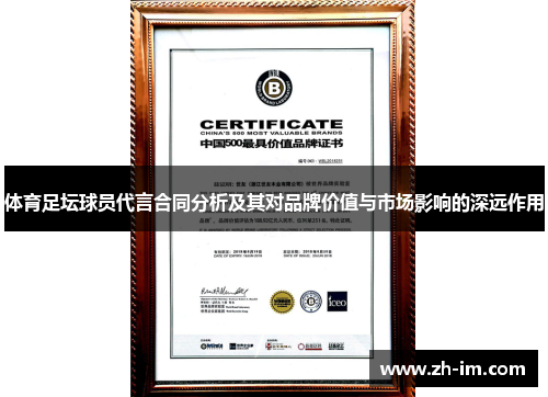 体育足坛球员代言合同分析及其对品牌价值与市场影响的深远作用
